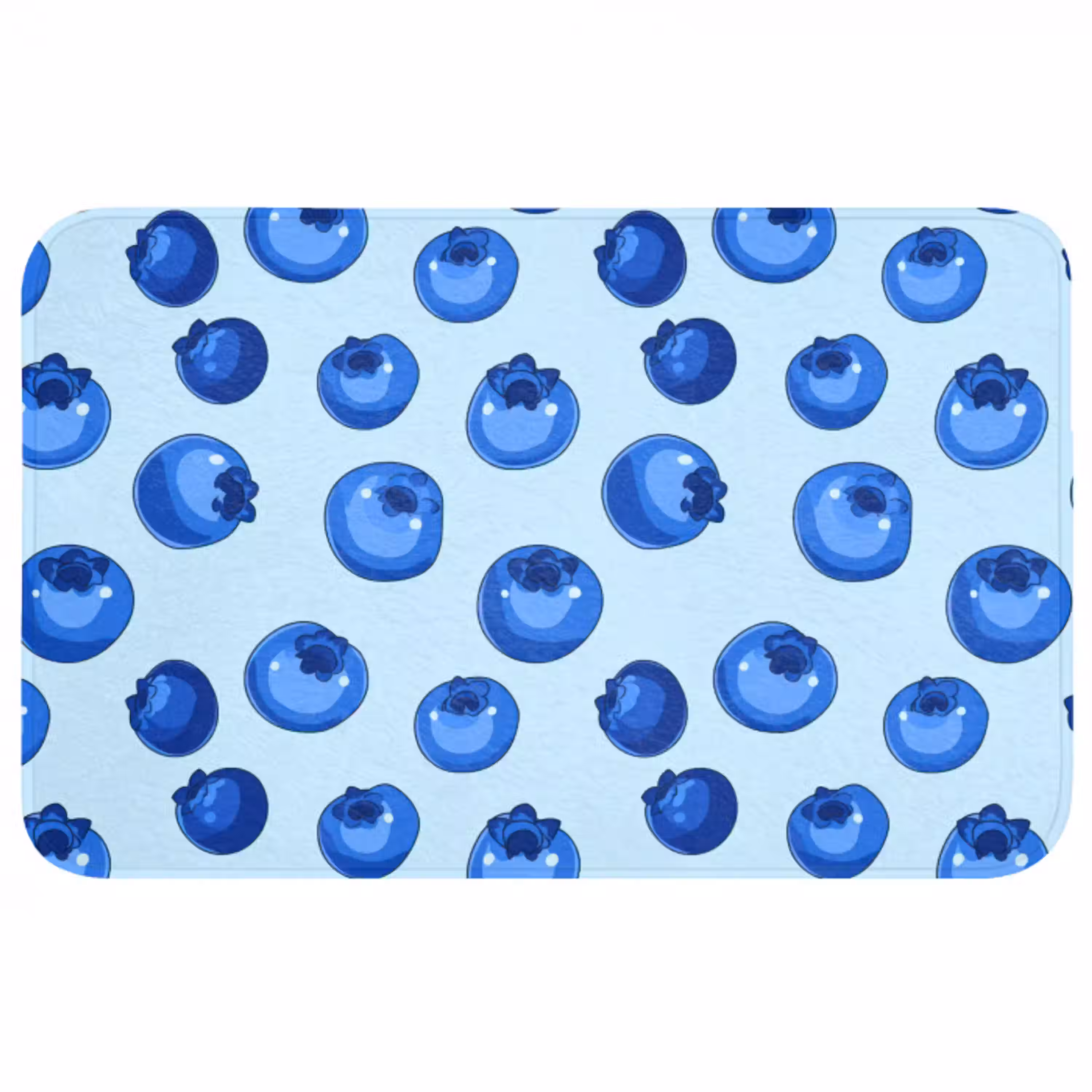 Bessen - Modern - Blauw Badmat middel 997 -3d