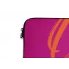 Oh la la - Oranje - Roze laptophoes neopreen klein -detail