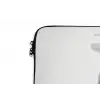 Lelies - Elegant - Zwart - Wit laptophoes neopreen klein -detail