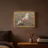 Duif - Bloemen - Natuur Light Box met batterij (Wandlamp) middel -sfeer4
