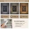 Discoballen - Minimalistisch - Zwart Light Box met kabel (Tafellamp) klein -USP_lichtkleurNL