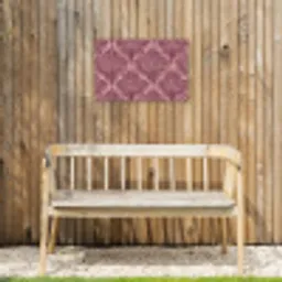 Varen - Patroon - Paars Tuinposter op houten frame 2 cm dik klein 845 -sfeer4