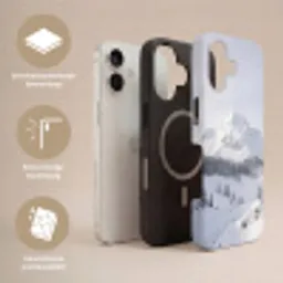 Berg - Sneeuw - Winter - Natuur - Wit Toughcase MagSafe Apple iPhone 17 klein -USP_Lagen_NL