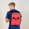 Kawai - Aardbei - Rood Rugzak - Zwart middel -sfeer8