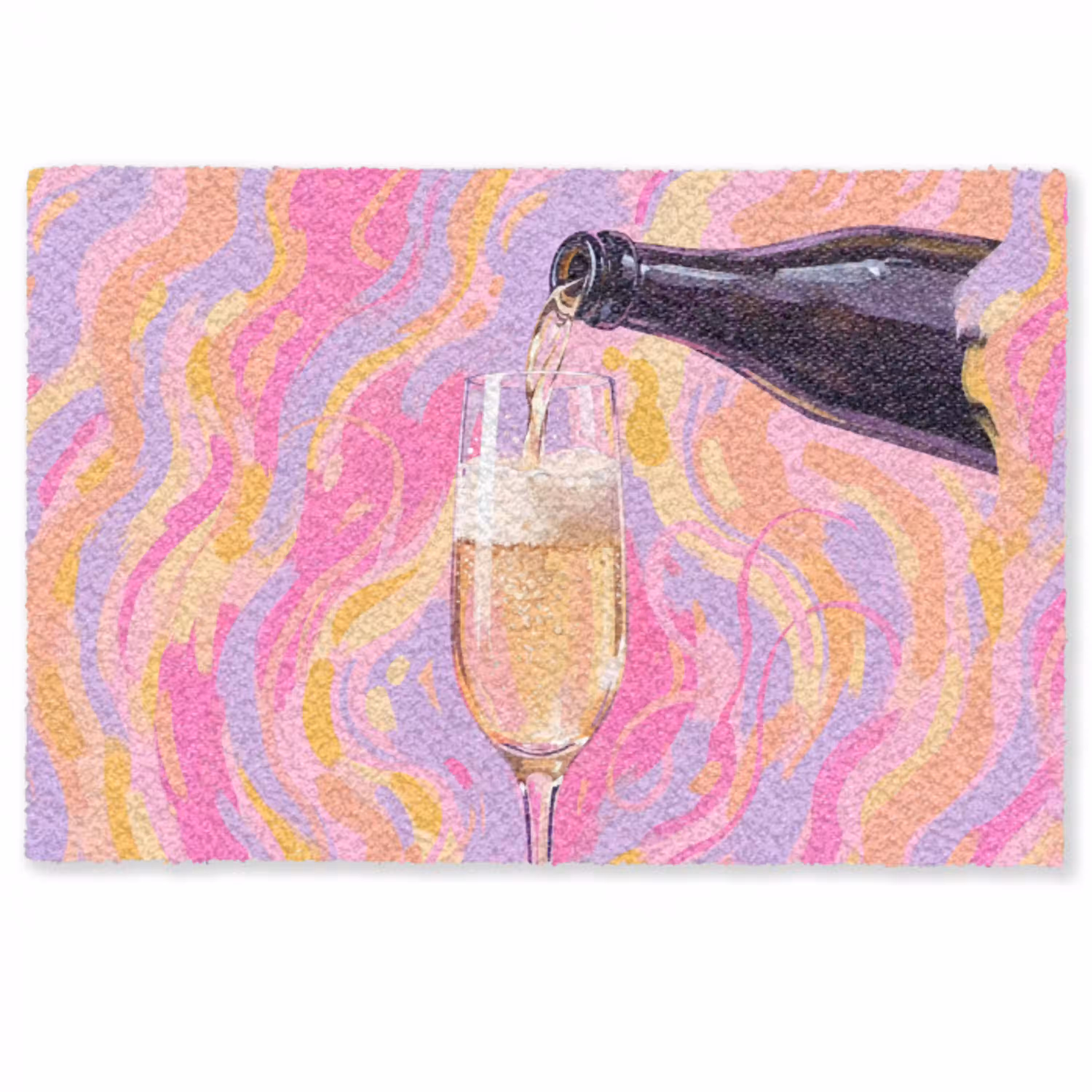 Drank - Inschenken - Feest - Abstract - Roze Deurmat klein -zkaufland3d
