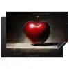 Apple - Hart - Rood Inductie beschermer vinyl 3mm klein -3d