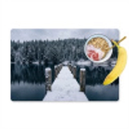 Steiger - Meer - Sneeuw - Bergen - Rustgevend Placemat vinyl groot -zzzproduct_Kitchenyeah-website