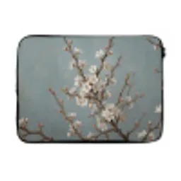 Botanisch - Stilleven - Blauw laptophoes neopreen klein -3d