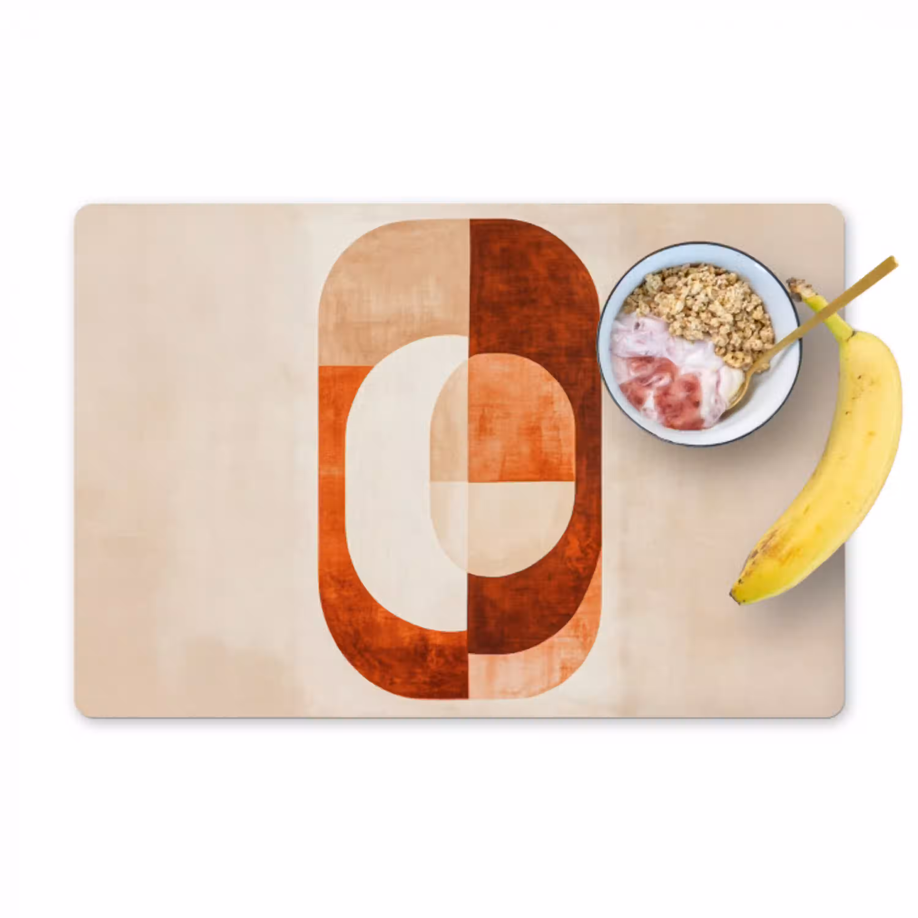 Illustratie - Abstract - Vormen - Rood Placemat vinyl groot -zzzproduct_Kitchenyeah-website