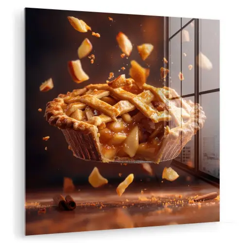 Appel - Taart - Warm - Eten plexiglas 5mm klein -zzzproduct_nieuw
