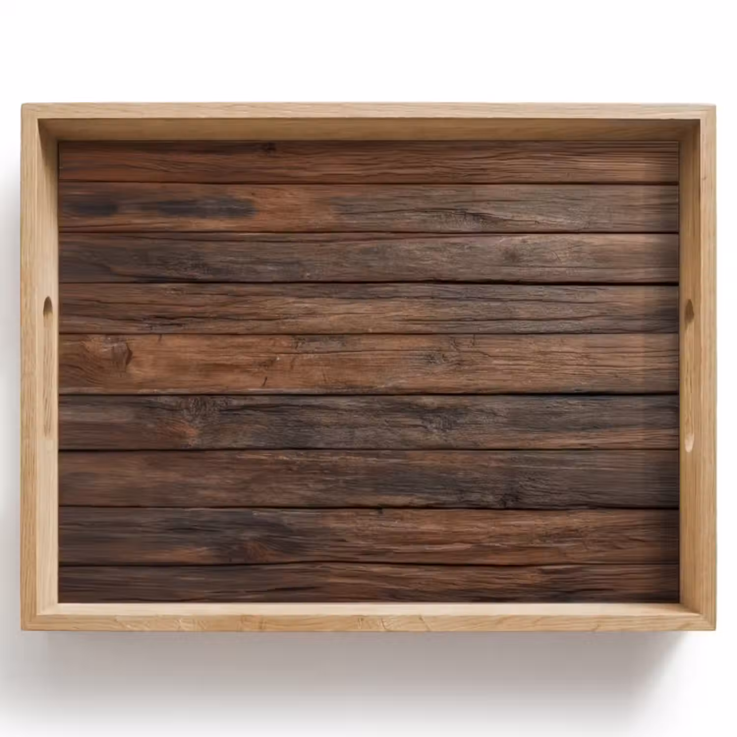 Dienblad - Houten plankpatroon - Warmte - Natuurlijk