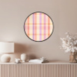 Pastel - uitpatroon - Geometrisch Fotolijst rond zonder passe partout klein 856 -sfeer3