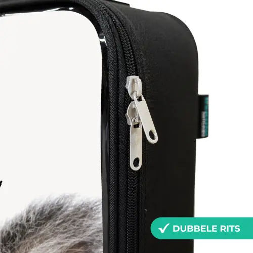 Schattige Koala Beer Kinderkoffer - Zwart klein -rits_NL