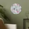 Bladeren - Jungle - Pastel - Tropisch Akoestische PET Vilt - Rond klein -sfeer2