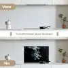 Blauwe bessen - Fruit - bes - Stilleven - Water - Zwart keuken achterwand spatscherm klein -voor_na_NL