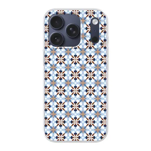 Ornament - Tegel - Kleurrijk Telefoonhoesje iPhone 17 Pro klein 878 -3d