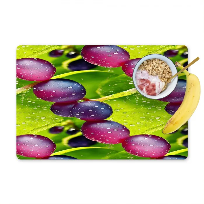 Bessen - Paars - Groen - Dauw Placemat vinyl groot 368 -zzzproduct_Kitchenyeah-website