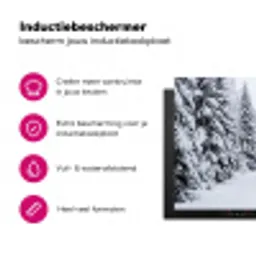 Bos - Winter - Sneeuw - Pad - Natuur Inductie beschermer vinyl 3mm klein -wsfeer2_website