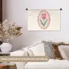 Tulp - Lijst - Ovaal - Illustratie Wandkleed katoen klein -sfeer1