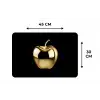 Appel - Goud - Chrome - Zwart Placemat vinyl groot -specs