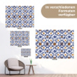 Patroon - Modern - Kleurrijk tuinposter los doek klein 239 -Xsfeer9_DE