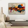 Vintage - Moderne kunst - Oranje - Geometrische vormen canvas 2cm klein -sfeer6