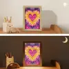 Tie dye - Hartvorm - Vlammen - Oranje Light Box met kabel klein -sfeer3_kind