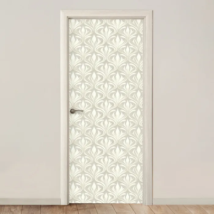 Barok - Patroon - Beige deurposter klein 289 -3d_beige