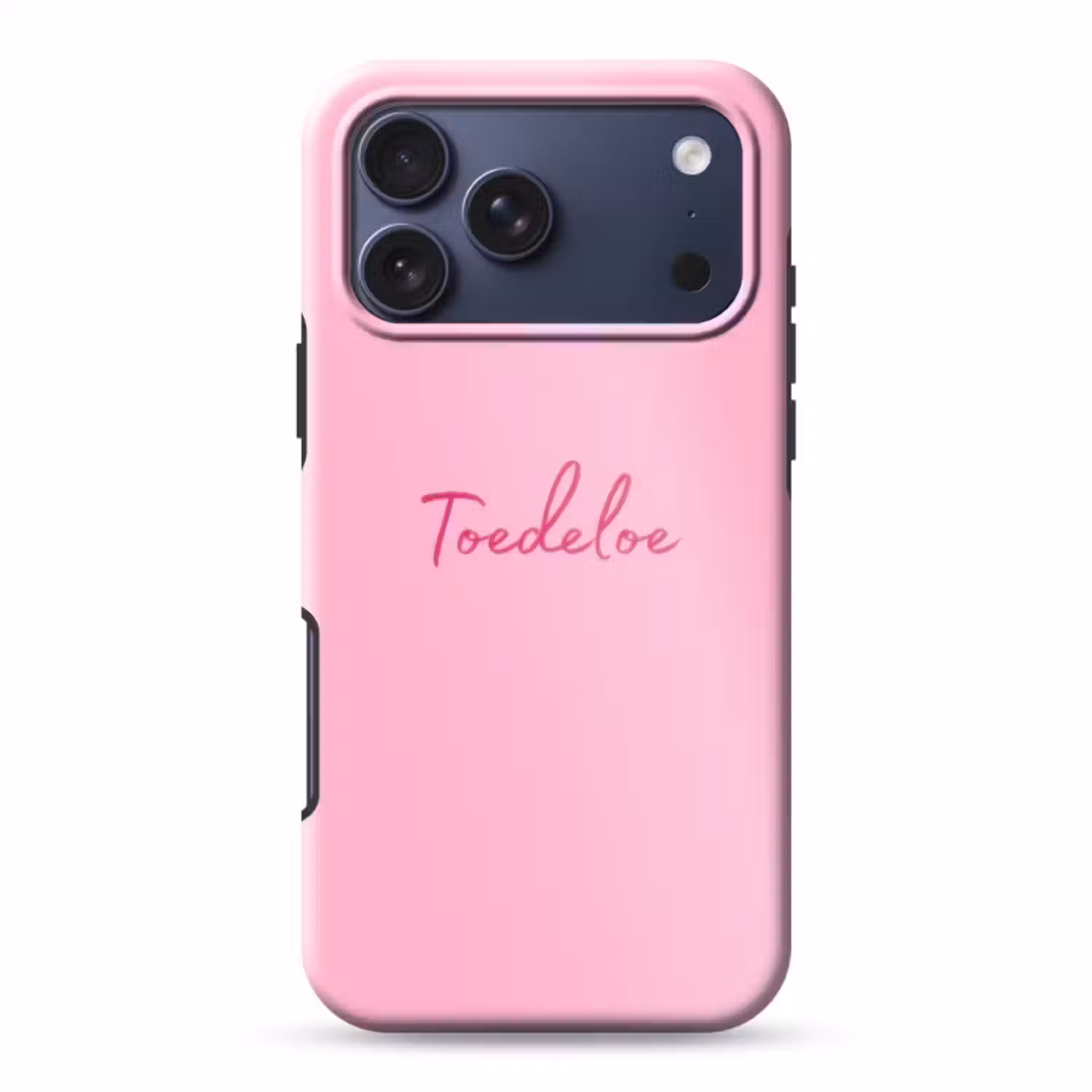 Telefoonhoesje Toughcase - Toedeloe - Roze - Minimalistisch