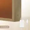 Voetballer - Oranje - Voetbal - Omhaal Light Box met batterij (Wandlamp kind) middel -USP_websiteoplaadbaarNL