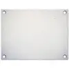Beton - Wit - Modern tuinposter los doek klein -3d