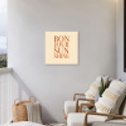 Oranje - Quote - Sun Tuinposter op houten frame 2 cm dik middel -sfeer1