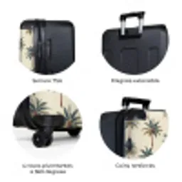 Palmbomen - Tropisch - Groen NBS - Large koffer - Volwassenen Unisex groot -zzzzzzzbolletjes_FR