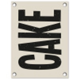 Beige - Japandi - Cake - Decoratie tuinposter los doek klein -3d