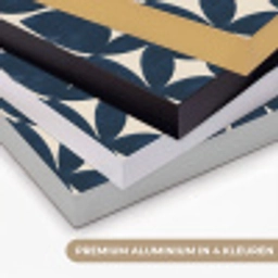 Modern - Geometrisch - Blauw Textielframe zwart klein 947 -USP_kleurenNL