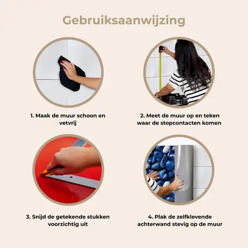 Luxe - Blauwe - Marmer - Stenen keuken achterwand 2 middel 871 -gebruiksaanwijzing_NL