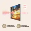 Strand - Horizon - Zonsondergang - Palmboom - Zee PET vilt klein -USP_NL