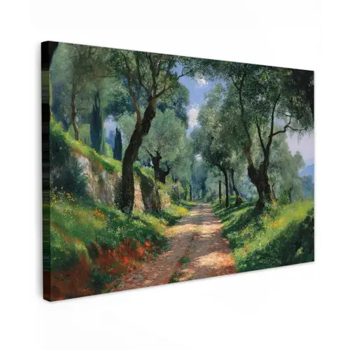 Pad - Bomen - Schaduw - canvas 2cm klein -z3d