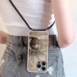 Olijfplant - Aardenpot - Abstract - Beige Hoesje iPhone 16 Pro Max met koord klein -sfeer5