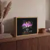 Neon - Vaas - Bloemen Light Box met batterij (Wandlamp) middel -sfeer2