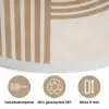 Symmetrische bocht - Koperkleurig Akoestische PET Vilt - Rond klein -closeup_NL