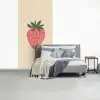 Aardbei - Minimalistisch - Rood - Fruit fotobehang vinyl groot -slaapkamer