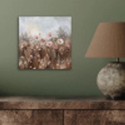 Bloemen - Botanisch - Schilderij - Pastel - Rustiek aluminium wit klein -sfeer2