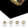 Croissant - Brood - Goud - Zwart poster papier klein -closeup_NL