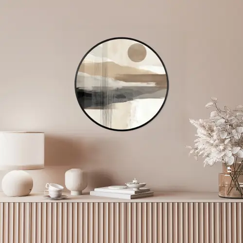 Minimalistisch - Landschap - Dimensie Fotolijst rond zonder passe partout klein -sfeer3