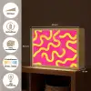Lijn - Geel - Abstract Light Box met batterij (Wandlamp) middel -USP_websiteoverzichtNL