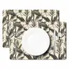 Klassiek - Botanisch - Zwart - Beige Placemat vinyl groot 368 -zzsfeer2_Kitchenyeah-website