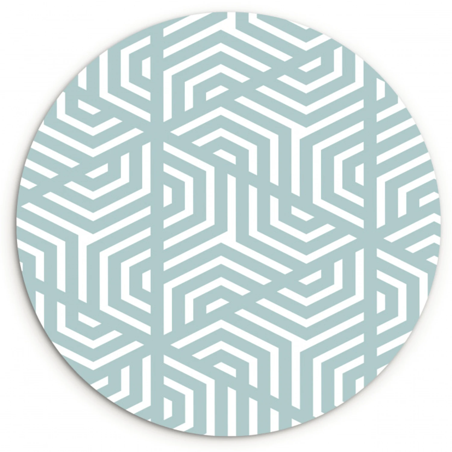 Design - Geometrie - Patroon - Driehoek Wandcirkel plexiglas klein 852 -3d