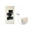 Rechthoeken - Penseelstreken - Abstract - Zwart fotobehang vinyl groot -3d