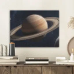 Planeten - Saturnus - Ruimte PET vilt klein -sfeer1